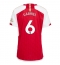 Maillot de football Réplique Arsenal Gabriel Magalhaes #6 Domicile Femme 2023-24 Manche Courte