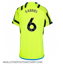 Maillot de football Réplique Arsenal Gabriel Magalhaes #6 Extérieur Femme 2023-24 Manche Courte