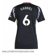 Maillot de football Réplique Arsenal Gabriel Magalhaes #6 Extérieur Femme 2024-25 Manche Courte