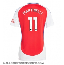 Maillot de football Réplique Arsenal Gabriel Martinelli #11 Domicile Femme 2024-25 Manche Courte