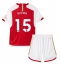 Maillot de football Réplique Arsenal Jakub Kiwior #15 Domicile Enfant 2023-24 Manche Courte (+ Pantalon court)