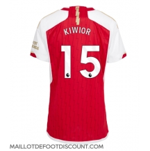 Maillot de football Réplique Arsenal Jakub Kiwior #15 Domicile Femme 2023-24 Manche Courte