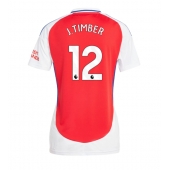 Maillot de football Réplique Arsenal Jurrien Timber #12 Domicile Femme 2024-25 Manche Courte