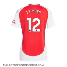 Maillot de football Réplique Arsenal Jurrien Timber #12 Domicile Femme 2024-25 Manche Courte