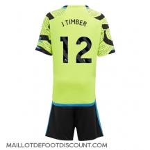 Maillot de football Réplique Arsenal Jurrien Timber #12 Extérieur Enfant 2023-24 Manche Courte (+ Pantalon court)