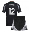 Maillot de football Réplique Arsenal Jurrien Timber #12 Extérieur Enfant 2024-25 Manche Courte (+ Pantalon court)