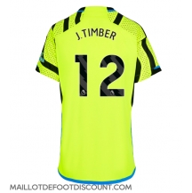 Maillot de football Réplique Arsenal Jurrien Timber #12 Extérieur Femme 2023-24 Manche Courte