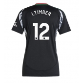 Maillot de football Réplique Arsenal Jurrien Timber #12 Extérieur Femme 2024-25 Manche Courte