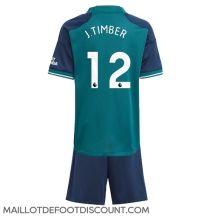 Maillot de football Réplique Arsenal Jurrien Timber #12 Troisième Enfant 2023-24 Manche Courte (+ Pantalon court)