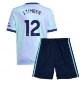 Maillot de football Réplique Arsenal Jurrien Timber #12 Troisième Enfant 2024-25 Manche Courte (+ Pantalon court)