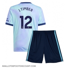 Maillot de football Réplique Arsenal Jurrien Timber #12 Troisième Enfant 2024-25 Manche Courte (+ Pantalon court)