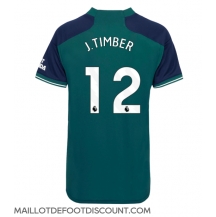 Maillot de football Réplique Arsenal Jurrien Timber #12 Troisième Femme 2023-24 Manche Courte