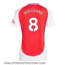 Maillot de football Réplique Arsenal Martin Odegaard #8 Domicile Femme 2024-25 Manche Courte