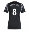 Maillot de football Réplique Arsenal Martin Odegaard #8 Extérieur Femme 2024-25 Manche Courte