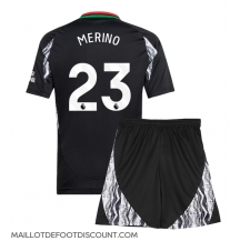 Maillot de football Réplique Arsenal Mikel Merino #23 Extérieur Enfant 2024-25 Manche Courte (+ Pantalon court)