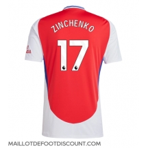 Maillot de football Réplique Arsenal Oleksandr Zinchenko #17 Domicile 2024-25 Manche Courte