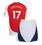 Maillot de football Réplique Arsenal Oleksandr Zinchenko #17 Domicile Enfant 2024-25 Manche Courte (+ Pantalon court)