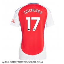 Maillot de football Réplique Arsenal Oleksandr Zinchenko #17 Domicile Femme 2024-25 Manche Courte