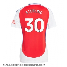 Maillot de football Réplique Arsenal Raheem Sterling #30 Domicile Femme 2024-25 Manche Courte