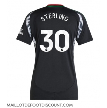 Maillot de football Réplique Arsenal Raheem Sterling #30 Extérieur Femme 2024-25 Manche Courte