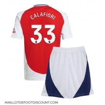 Maillot de football Réplique Arsenal Riccardo Calafiori #33 Domicile Enfant 2024-25 Manche Courte (+ Pantalon court)