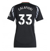 Maillot de football Réplique Arsenal Riccardo Calafiori #33 Extérieur Femme 2024-25 Manche Courte