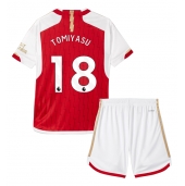 Maillot de football Réplique Arsenal Takehiro Tomiyasu #18 Domicile Enfant 2023-24 Manche Courte (+ Pantalon court)