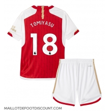 Maillot de football Réplique Arsenal Takehiro Tomiyasu #18 Domicile Enfant 2023-24 Manche Courte (+ Pantalon court)