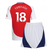 Maillot de football Réplique Arsenal Takehiro Tomiyasu #18 Domicile Enfant 2024-25 Manche Courte (+ Pantalon court)