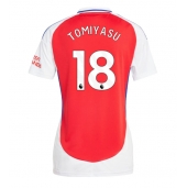 Maillot de football Réplique Arsenal Takehiro Tomiyasu #18 Domicile Femme 2024-25 Manche Courte