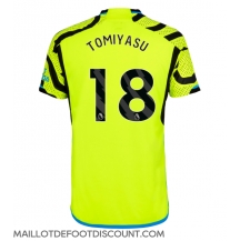 Maillot de football Réplique Arsenal Takehiro Tomiyasu #18 Extérieur 2023-24 Manche Courte