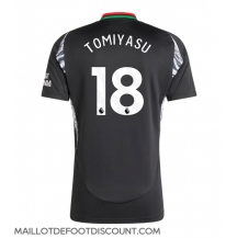 Maillot de football Réplique Arsenal Takehiro Tomiyasu #18 Extérieur 2024-25 Manche Courte