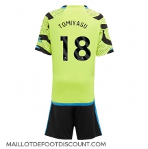 Maillot de football Réplique Arsenal Takehiro Tomiyasu #18 Extérieur Enfant 2023-24 Manche Courte (+ Pantalon court)