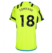 Maillot de football Réplique Arsenal Takehiro Tomiyasu #18 Extérieur Femme 2023-24 Manche Courte