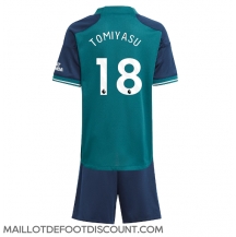 Maillot de football Réplique Arsenal Takehiro Tomiyasu #18 Troisième Enfant 2023-24 Manche Courte (+ Pantalon court)