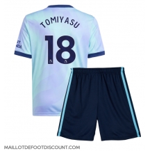 Maillot de football Réplique Arsenal Takehiro Tomiyasu #18 Troisième Enfant 2024-25 Manche Courte (+ Pantalon court)