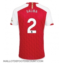 Maillot de football Réplique Arsenal William Saliba #2 Domicile 2023-24 Manche Courte