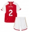 Maillot de football Réplique Arsenal William Saliba #2 Domicile Enfant 2023-24 Manche Courte (+ Pantalon court)