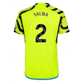 Maillot de football Réplique Arsenal William Saliba #2 Extérieur 2023-24 Manche Courte