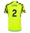 Maillot de football Réplique Arsenal William Saliba #2 Extérieur 2023-24 Manche Courte