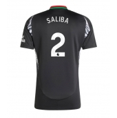 Maillot de football Réplique Arsenal William Saliba #2 Extérieur 2024-25 Manche Courte