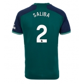 Maillot de football Réplique Arsenal William Saliba #2 Troisième 2023-24 Manche Courte