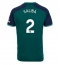 Maillot de football Réplique Arsenal William Saliba #2 Troisième 2023-24 Manche Courte