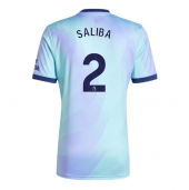 Maillot de football Réplique Arsenal William Saliba #2 Troisième 2024-25 Manche Courte