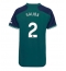 Maillot de football Réplique Arsenal William Saliba #2 Troisième Femme 2023-24 Manche Courte