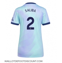 Maillot de football Réplique Arsenal William Saliba #2 Troisième Femme 2024-25 Manche Courte