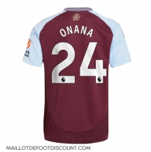 Maillot de football Réplique Aston Villa Amadou Onana #24 Domicile 2024-25 Manche Courte