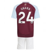 Maillot de football Réplique Aston Villa Amadou Onana #24 Domicile Enfant 2024-25 Manche Courte (+ Pantalon court)