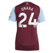 Maillot de football Réplique Aston Villa Amadou Onana #24 Domicile Femme 2024-25 Manche Courte