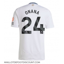 Maillot de football Réplique Aston Villa Amadou Onana #24 Extérieur 2024-25 Manche Courte